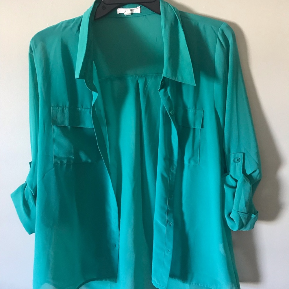 Teal Blouse
